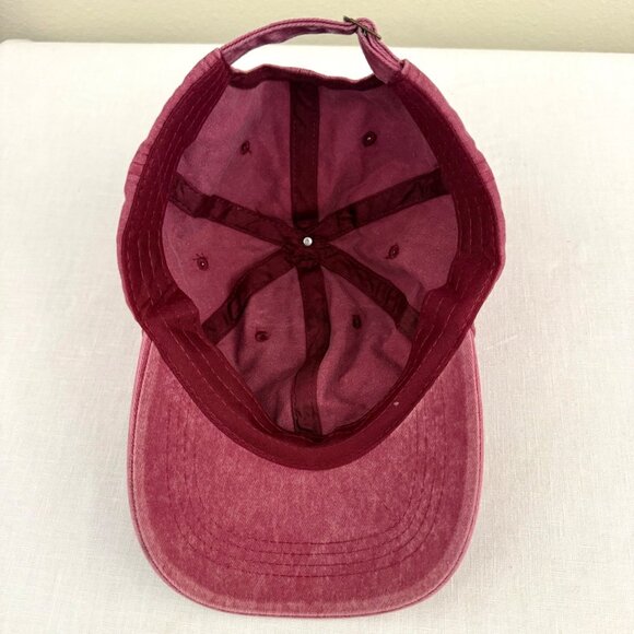 Music Note Baseball Cap Adjustable Treble Clef Heart Hat Burgundy Red - Picture 8 of 10